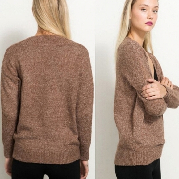 Threadzwear Deep V neck sweater - Picture 2 of 5